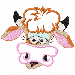 Cows Embroidery Design 12 Cows Embroidery Design 12
